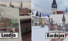 Ilustrátor z Austrálie navštevuje mestá po celej Európe, nakreslil aj Bardejov