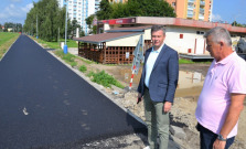 Cyklochodník v Humennom prekryli novým asfaltom
