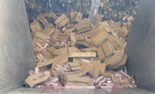 V Košiciach likvidujú vyše 20 ton nelegálneho tabaku a cigariet