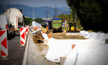 Rekonštrukcia Slaneckej cesty v Košiciach pokračuje