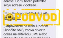 Pozor na nový podvod - takúto sms-sku slovenská pošta neposiela