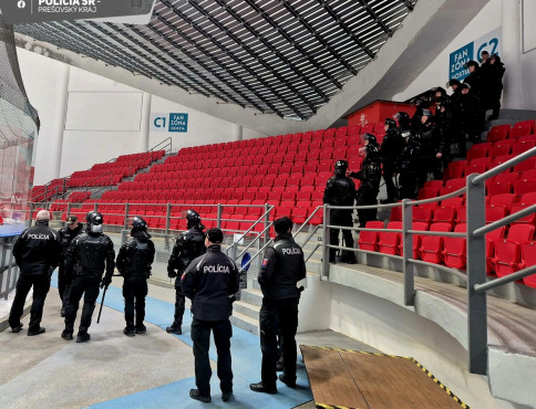 Cvičenie poriadkových jednotiek Okresného riaditeľstva Policajného zboru v Prešove