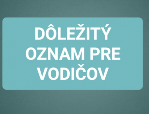 Úplná uzávierka cesty iii/3445 Prešov – Petrovany