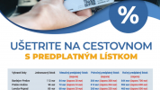 S predplatným lístkom ušetria cestujúci čas i peniaze
