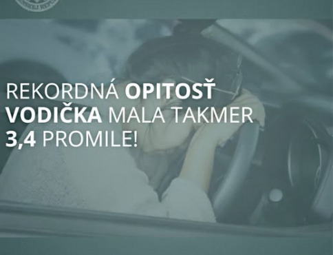 Šokujúce promile za volantom!
