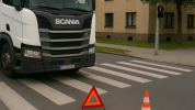 Chodkyňa vošla na červenú, náraz so Scaniou neprežila