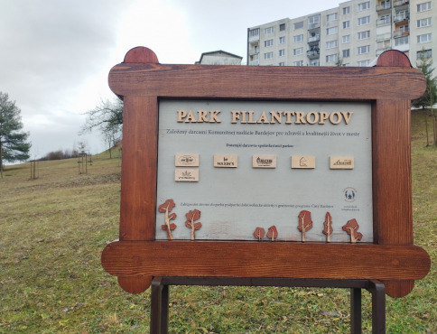 Park filantropov v Bardejove sa rozrastá