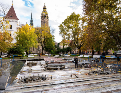 Košické fontány sa uložili na zimný spánok