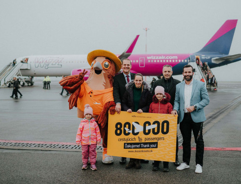 Rekordných 800 000 cestujúcich na letisku Košice