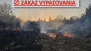 V Prešovskom kraji už viac ako 50 požiarov trávy: hasiči varujú pred vypaľovaním porastov