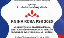 Verejnosť môže nominovať svojho favorita na Knihu roka PSK 2025