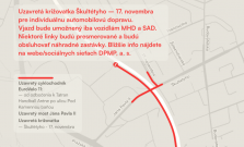 Dopravné obmedzenie v Prešove: Križovatka Škultétyho - 17. novembra bude úplne uzavretá