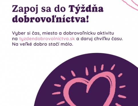 Chcete pomôcť? Prihlasovanie na Týždeň dobrovoľníctva je spustené
