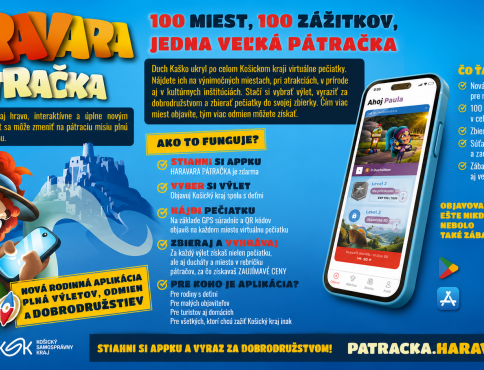 Košický kraj spúšťa Haravara pátračku. Nová aplikácia láka rodiny na výlety aj za odmenami