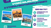Chyť sa letenky! Vydržíš najdlhšie - poletíš! Letíme z Košíc do Malagy, Ríma alebo Zürichu.